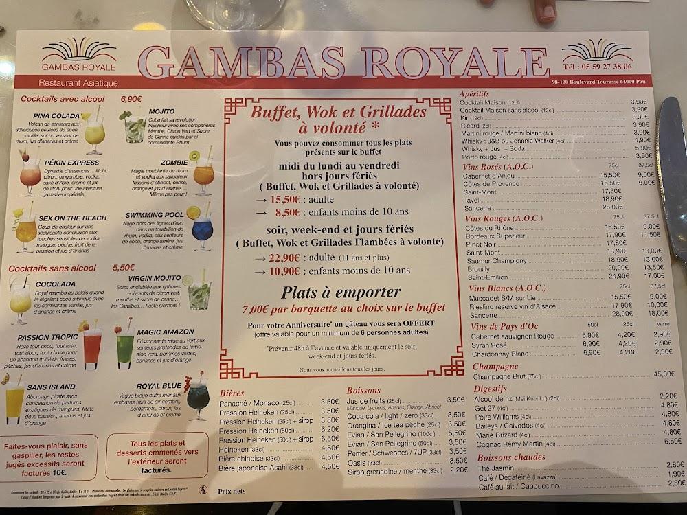 Restaurant Gambas Royale - Menu Image 2